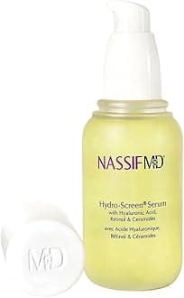 NASSIF MD Hydro-Screen Bakuchiol Serum, Hyaluronic Acid Serum with Retinol Ceramide Moisturizer for Dry Skin, 4oz