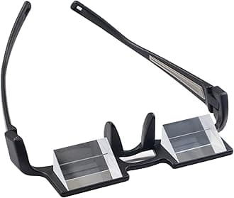 CHANGAR Prism Glasses Light-weight Lazy Glasses Horizontal Reading Spectacles 90° Vision Neck Protection Prism Glasses for Bedridden Lying Down Reading and Watching TV/Mobile Phone in Bed