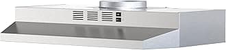 Extractor Hood, 30 Inch Convertible Stainless Steel Extractor Hood with Tilt Button Control, 2 Speeds Filter