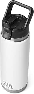 Yeti Rambler 26 Oz Straw Bottle White