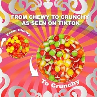 Fairyland Sweets Original Rainbow Freeze Dried Candy Bites – Gluten Free, Gelatin Free, Crunchy Freeze Dried Rainbow Hard Candy assorted flavors – 4.5 oz Resealable Bag (Pack of 01)