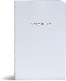 KJV Gift and Award Bible, White Imitation Leather