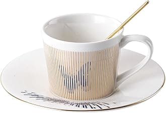 Mirror Cups and Saucers, Mirror Reflection coffee mug, Reflection Coffee Cup, Tea Cups and Saucers Sets for Women Wedding Party Afternoon Tea （Butterfly）