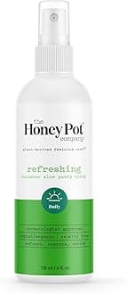 The Honey Pot Company - Refreshing and Restorative Panty and Body Plant-Derived Deodorant Spray - Paraben & Sulfate Free - Cucumber Aloe - 4 fl. oz.