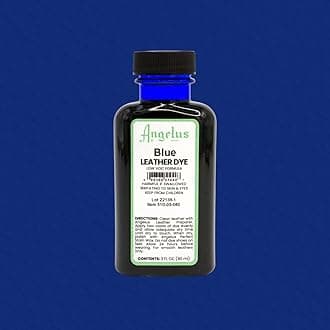 Angelus Leather Dye - Flexible Leather Dye for Shoes, Boots, Bags, Crafts, Furniture, & More 3oz (Blue)