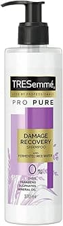TRESemmé Pro Pure Damage Recovery Shampoo, with Fermented Rice Water, Sulphate Free & Paraben Free, for Damaged Hair, 370 ml