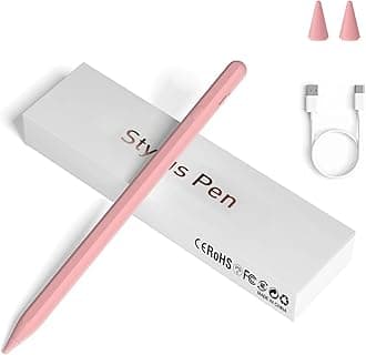 Stylus Pens for Touch Screens, Universal Fine Point iPad Pencil with Magnetic Adsorption Compatible with iPhone/iPad/Samsung/Android/Tablet & Other Touch Screens (Light Pink)