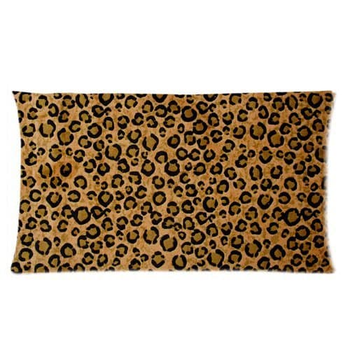 New Customized Leopard Print Rectangle 20x36 Pillowcase Standard Size Pillow Case CRPW12