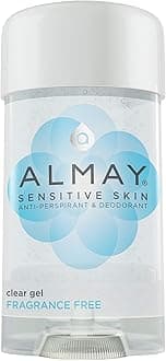 New Hypoallergenic Clear Gel Fragrance Free Deodorant Almay For Unisex 2.25 Ounce Without Irritation