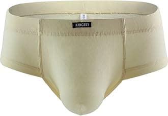 Men's Seamless Front Pouch Briefs Sexy Low Rise Men Cotton Underwear