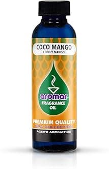 AromarPremium Fragrance Oil, Coco Mango 4oz. Bottle. Long Lasting Aromatic Scent, Fresh and Revitalizing Aromatherapy for Living Room, Bedroom, and Kitchen