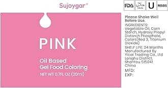 Oil Based Food Coloring For Chocolate, Candy Pink, Food Grade 20ml, Edible Oil Food Dye For Baking, Cupcake & Fondant, Icing
