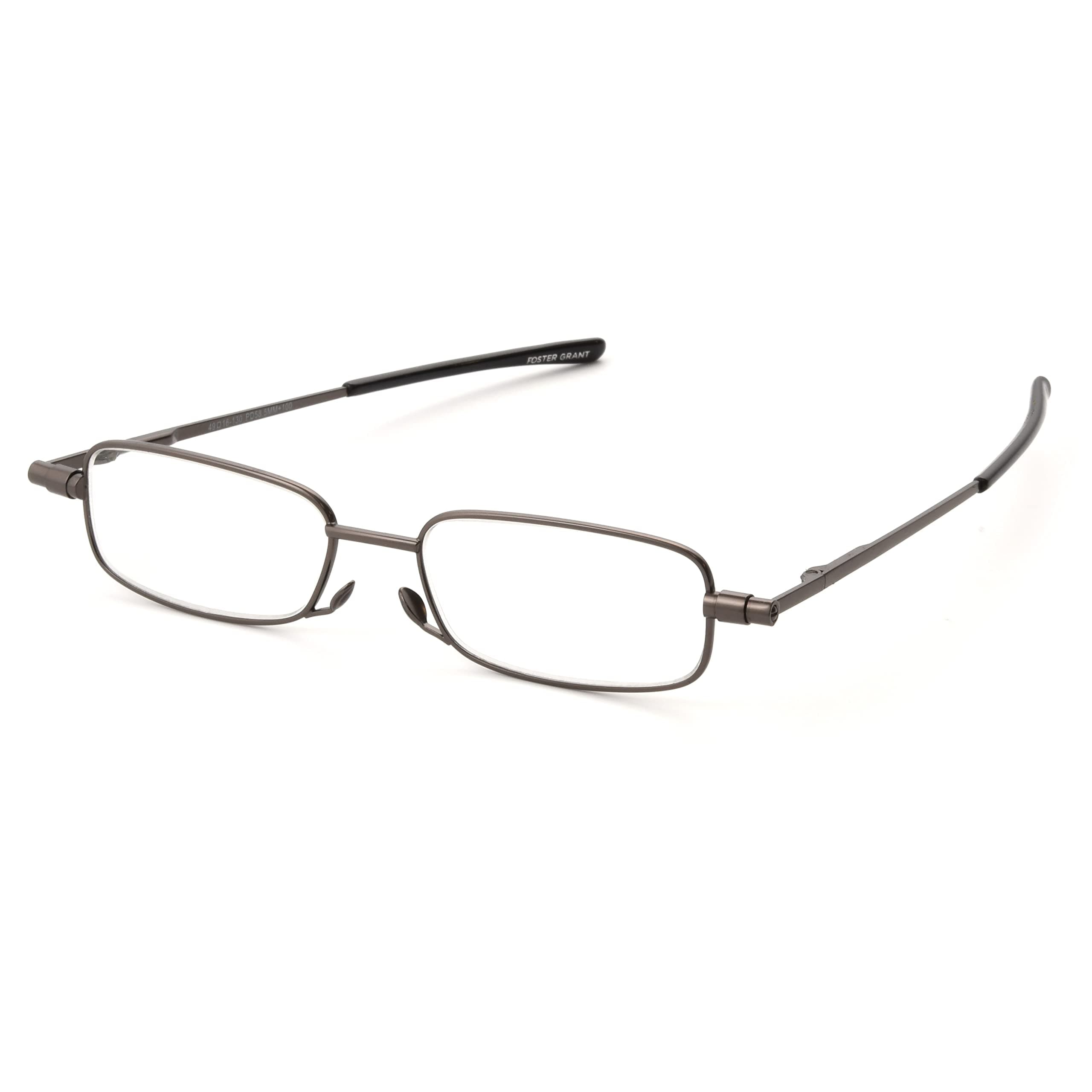 Foster Grant Gavin Fold Flat Reading Glasses Rectangular