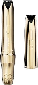 Mast P60 Tattoo Gun Machine, Wireless Tattoo Pen, 5 Strokes Length 2.2mm - 3.2mm, 121g/4.2oz, 2 Batteries, Gold Color