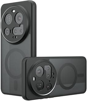 Compatible with Xiaomi 15 Ultra Case Cover,Compatible with MagSafe,Compatible with Xiaomi 15 Ultra Built-in Magnetic Anti-Shock Cell Phone Case Black