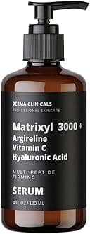 Matrixyl 3000+Argireline Vitamin C Hyaluronic Acid Serum Anti-Aging Anti-Wrinkle Serum for Face Firming Multipeptide Serum 4oz