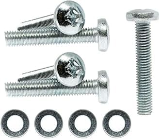 M8 x 30mm TV Wall Mount Bracket Phillips Screws Bolts for TV + Washers H01B