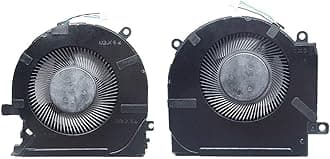 New Replacement Cooling Fans for HP OMEN 15-ek 15-en 15-ek0023DX 15-en0007AX 15-en0032AX 15-ek0011TX 15-0010TX TPN-Q236 Q238 Series M04216-001 ND8CC02-19J22 M04215-001 ND8CC02-19J23 DC 12V 0.5A Fan