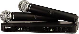 Shure BLX288/SM58 Dual Channel Wireless Microphone System with (2) SM58 Handheld Vocal Mics