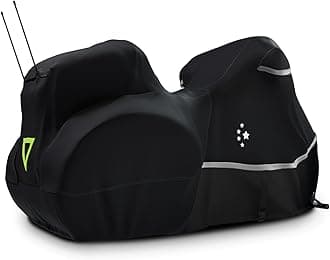 LI LIBZAKI Trike Cover,Motorcycle Cover Heavy Duty 420D Waterproof for Trike Models Harley Davidson freewheeler, Tri Glide, CVO Version, Trike Goldwing, Chidftain, Challenger, Elite Storage, Black