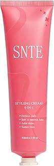 4-In-1 Styling Cream, Hair Styling Cream for Slick Back, Anti Frizz Hair Products for Smooth & Soft, Add Shine Curl Defining, Non-greasy for Curly, Frizzy, Dry, Travel Size