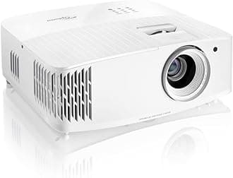 Optoma UHD38x Bright, True 4K UHD Gaming Projector | 4000 Lumens | 4.2ms Response Time at 1080p with Enhanced Gaming Mode | Lowest Input Lag on 4K Projector | 240Hz Refresh Rate | HDR10 & HLG, White