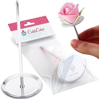 CukkiCakes Flower Nail Decoration Base (Number 907) for DecoratingCupcakes, Cakes, Cookies Using Icing Piping Nozzles - Piping Tips - Frosting Nozzles - Made in Korea