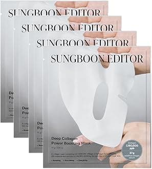 SUNGBOON EDITOR Ingredient Editor Deep Collagen Power Boosting Mask, 4 Pieces