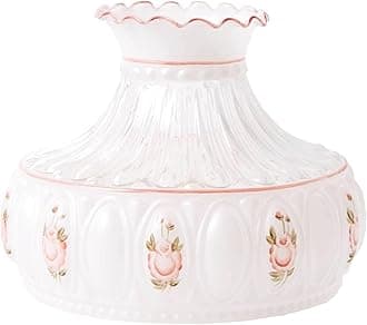Aladdin 10" Pink Roses Glass Lamp Shade M751