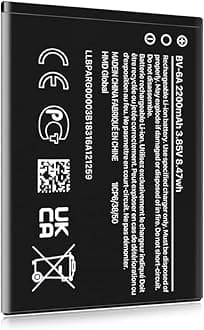 BV-6A Battery, Upgraded [2200mAh] Super High Capacity 0 Cycle Li-ion Battery Replacement widely for Nokia 8110 4G TA-1059 TA-1048 TA-1067 TA-1071 TA-1295 2720V flip 2017 Series 2060 3060 5250 Series