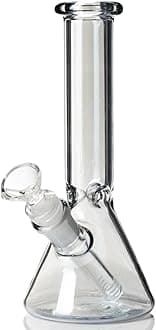 10‘’ Portable Glass Water Hookah Complete Set, Premium Handheld Hookah, with Washable Accessories, Hookah Shisha For a Single Smoker(Clear)