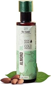 Nat Habit Cold Pressed Sweet Almond (Badam) Oil for Skin & Hair, High Grade Sweet Almond, 100ml