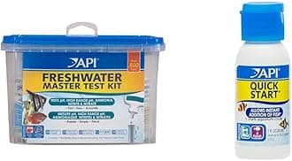 800-Test Freshwater Aquarium Water Master Test Kit and Nitrifying Bacteria for Freshwater & Saltwater Aquariums