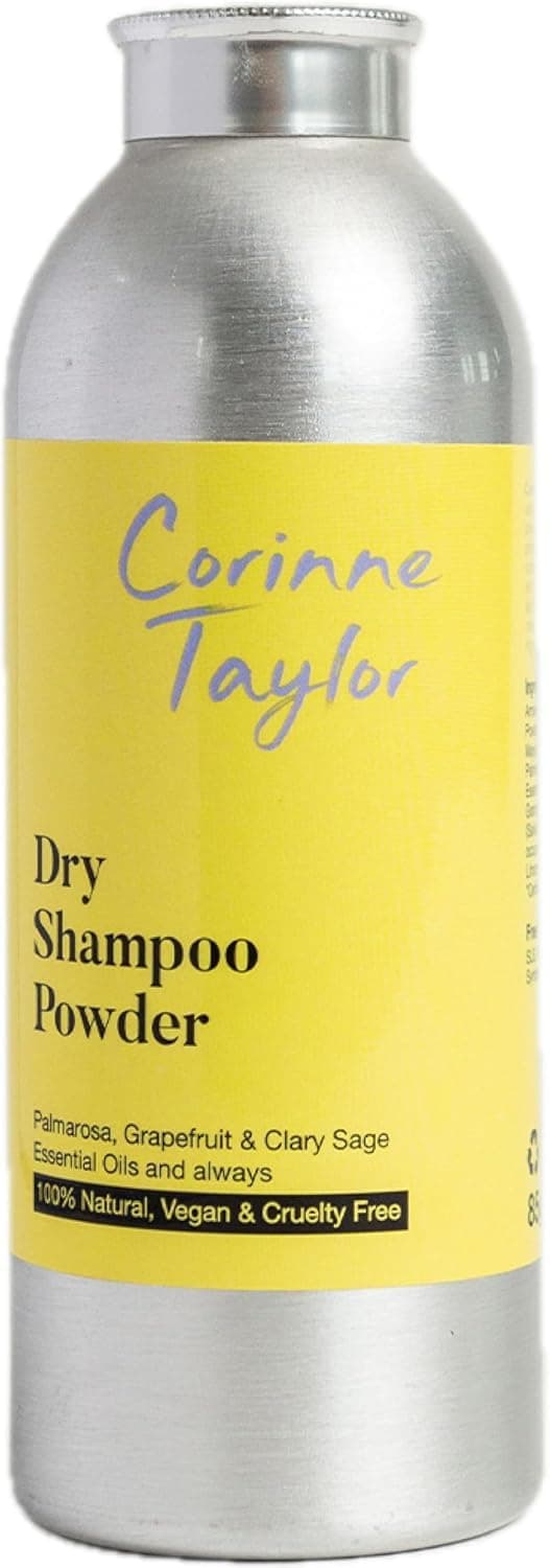 Organic Dry Shampoo Powder | Grapefruit, Palmarosa & Clary Sage | Volumising | Talc Free | 100% Natural | Vegan | 85g