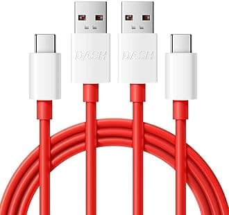 Myvn Dash Charging Usb Cable Type C Cable 3Ft 5V 4A Fast Charge Data Cable For Oneplus Devices (Oneplus 8, 8Pro, 7Pro, 7, Nord, Oneplus 6T/ 6, Oneplus 5T/ 5, Oneplus 3T/ 3) - Only Cable - Set Of 2