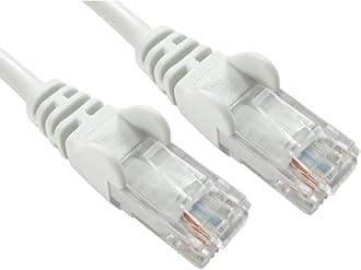 25m WHITE Network Cable - CAT5e - RJ45 - Ethernet - Patch - LAN - Router - Modem - 10/100 50 PACK