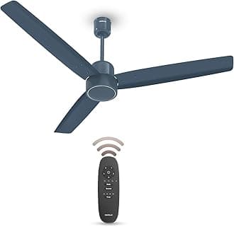 FAB BLDC Ceiling Fan 1200mm, 380 RPM, Savings upto 65%, Reverse Rotation, 4 Modes (Boost, Sleep, Breeze, Mop), Low Wattage 30W, Low Noise, Air Flow:225 CMM, 3 Year Warranty, Denim Blue