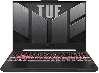 ASUS TUF Gaming A15 Gaming Laptop, 15.6” FHD 144Hz, 100% sRGB Display, GeForce RTX 4060, AMD Ryzen 5 7535HS, 16GB DDR5, 512GB PCIe SSD, Wi-Fi 6, Windows 11, FA507NV-EH53