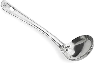 Stainless Steel Deep Ladle, Silver, Standard - 24.5 Cm