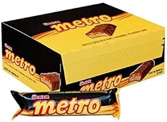 Ulker Metro Karamel & Nugali Cikolata / Chocolate W/Caramel - 40 gr (24 Pack)