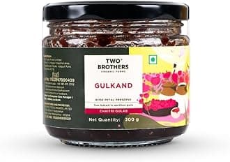 Two Brothers Organic Farms | Natural Gulkand | A Rose Petal Preserve | Sweetened Using Raw Honey | 300gm