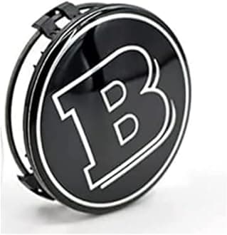 Tailored 4PCS Car Hub Centre Caps for Smart Brabus 75mm,ABS Car Wheels Centre Rims Hub Caps,Car Tuning for Vehicle Accessories,Black