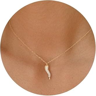 HANLI 14K Gold Plated Necklaces for Women - Dainty Butterfly, Star of David, Moon and Star, Sun, Lotus, Infinity, Hummingbird, Bee,Boots,Chill,Sunflower Pendant Designs - Elegant Jewelry for Women