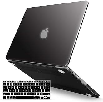 Compatible with MacBook Pro 13 Inch Case 2015 2014 2013 end 2012 A1502 A1425, Hard Shell Case with Keyboard Cover for Old Version Apple Mac Pro Retina 13, Black, R13BK +1 A