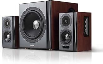 S350DB Bookshelf Speaker and Subwoofer 2.1 Speaker System Bluetooth v4.1 aptX Wireless Sound For Computer Rooms, Living Rooms and Dens