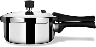 Stahl Xpress Triply 1 L Pressure Cooker Baby, Induction Cooker, Outer Lid Pressure Cooker, Induction & Gas Stove Compatible, 5 Years Warranty