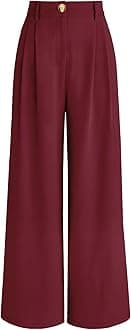 AUTOMET womens AUTOMET Wide Leg Dress Pants Modern