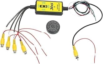 4To1 Car Panoramic 360 Camera Video Reversing Switch Box Car Blind Spot Camera Video Switch Box Wireless Remote Control