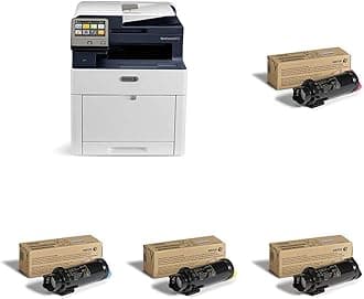 Xerox WorkCentre 6515dni Wireless A4 Colour Multifunction LED/Laser Printer with Standard Capacity Toner Bundle (BCYM)