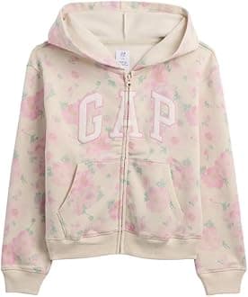 girls Logo Hoodie Hooded Full Zip Sweatshirt